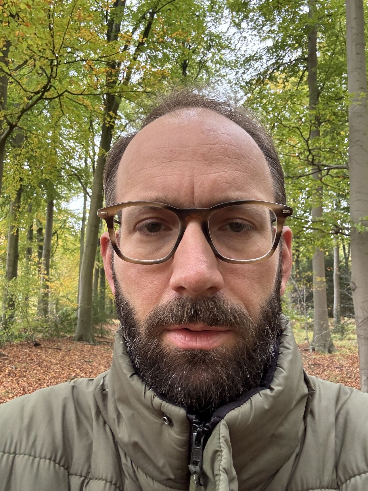 Thomas in het bos, na therapie sessie